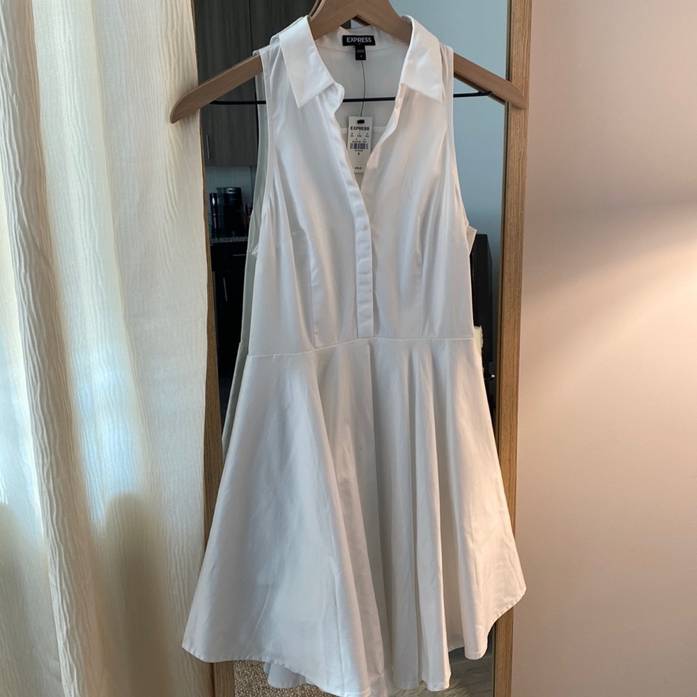 EXPRESS Preppy White Dress